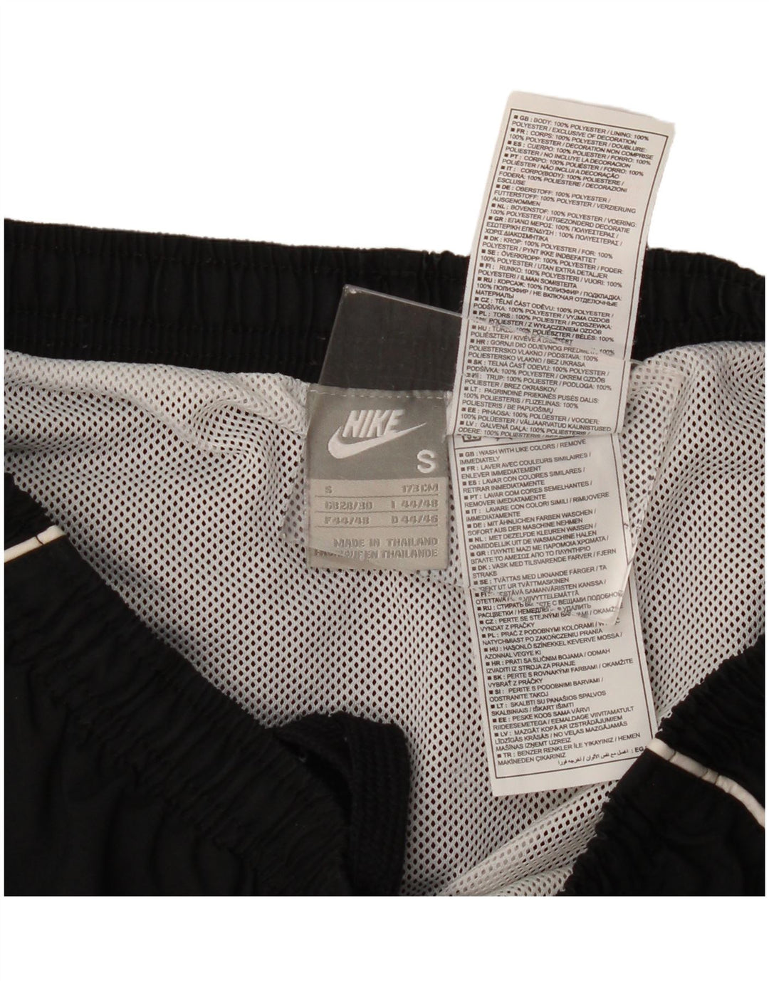Pantaloni scurti sport Nike pentru bărbați, poliester negru mic