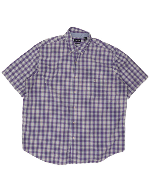 Cămașă cu mânecă scurtă pentru bărbați Chaps, 3XL, purpuriu, din bumbac