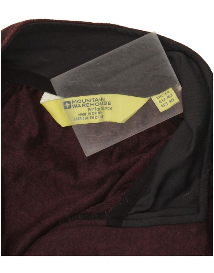 Jachetă de trening pentru femei Mountain Warehouse UK 14 Burgundy mediu