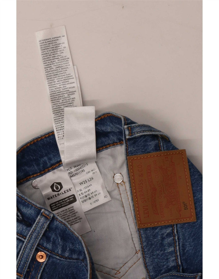 Blugi drepti 501 pentru femei Levi's W25 L26 Bumbac albastru