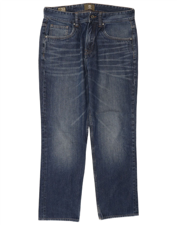 Blugi drepti pentru bărbați TIMBERLAND W32 L29 Bumbac albastru