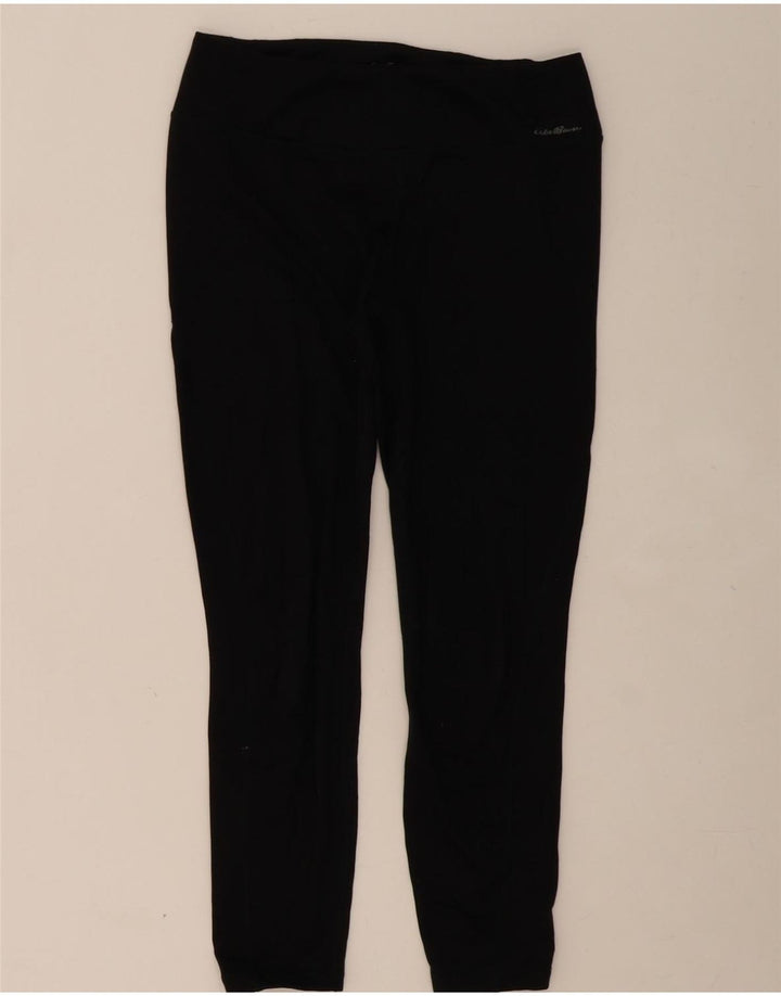EDDIE BAUER Womens Leggings UK 14 Medium Black Polyester Vintage Eddie Bauer and Second-Hand Eddie Bauer from Messina Hembry 