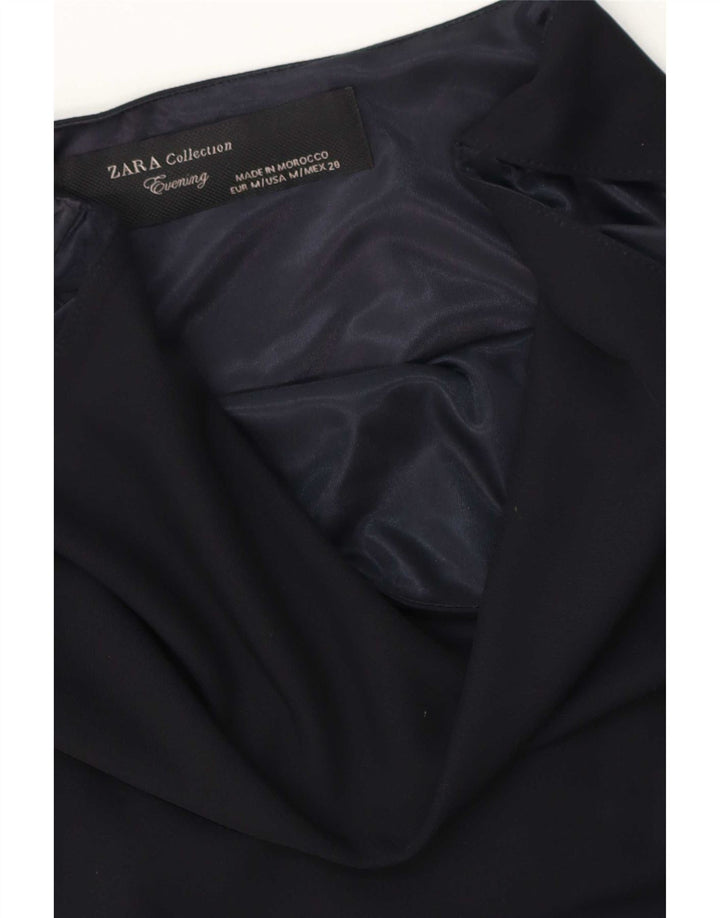 Rochie teacă fără mâneci pentru femei Zara UK 14 Medium Bleumarin