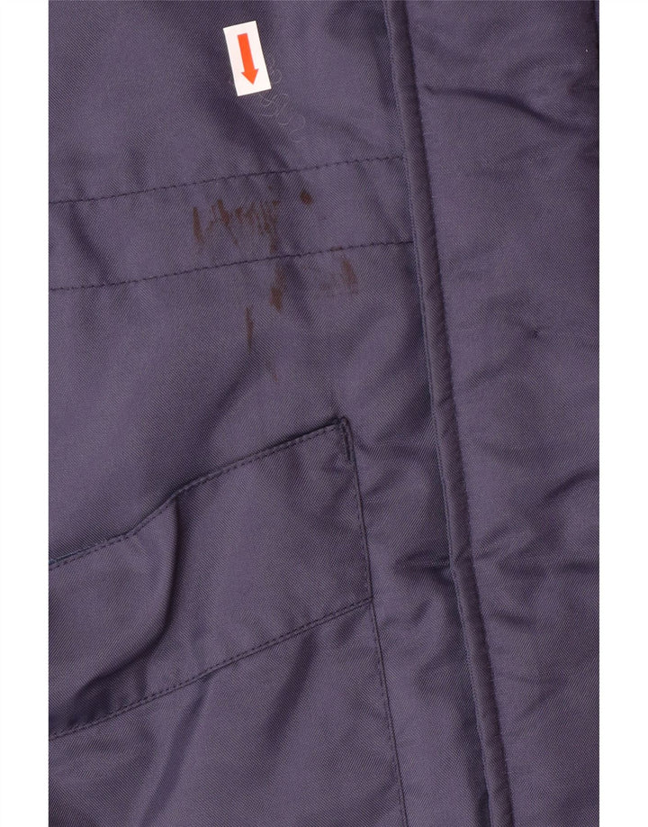 UMBRO Palton căptușit cu glugă pentru bărbați UK 38 Mediu Navy Blue Marine Colorblock