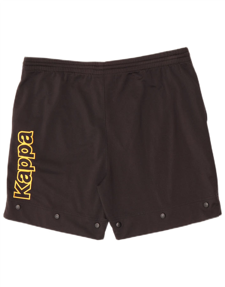 Pantaloni scurți de sport grafic Kappa pentru bărbați XL poliester negru