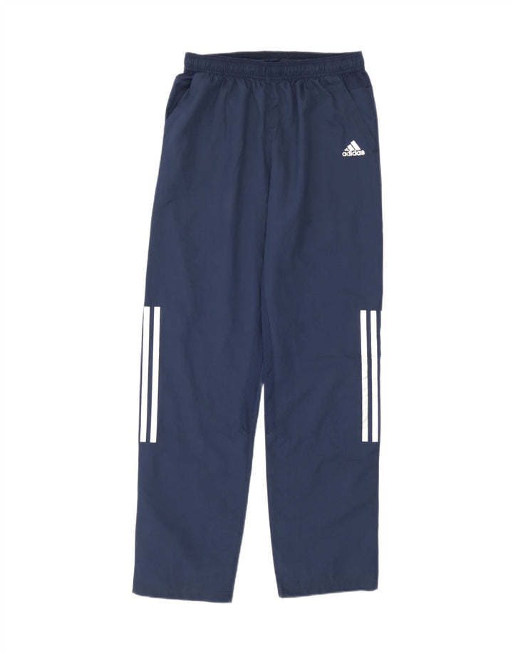Pantaloni de trening Adidas Climacool pentru baieti 13-14 ani poliester bleumarin