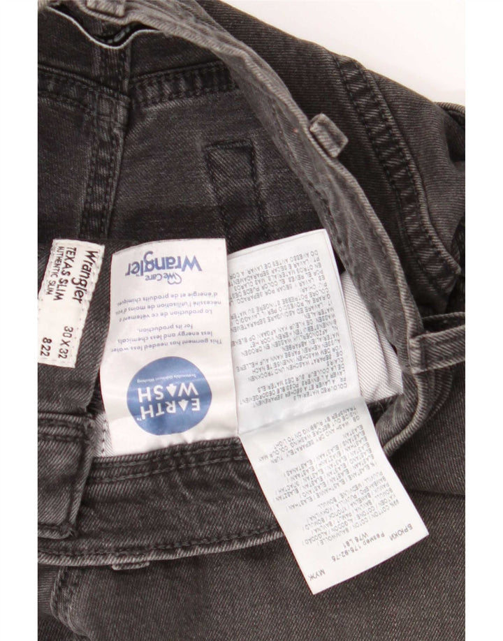 Blugi slim Texas Wrangler pentru bărbați W30 L32 bumbac gri