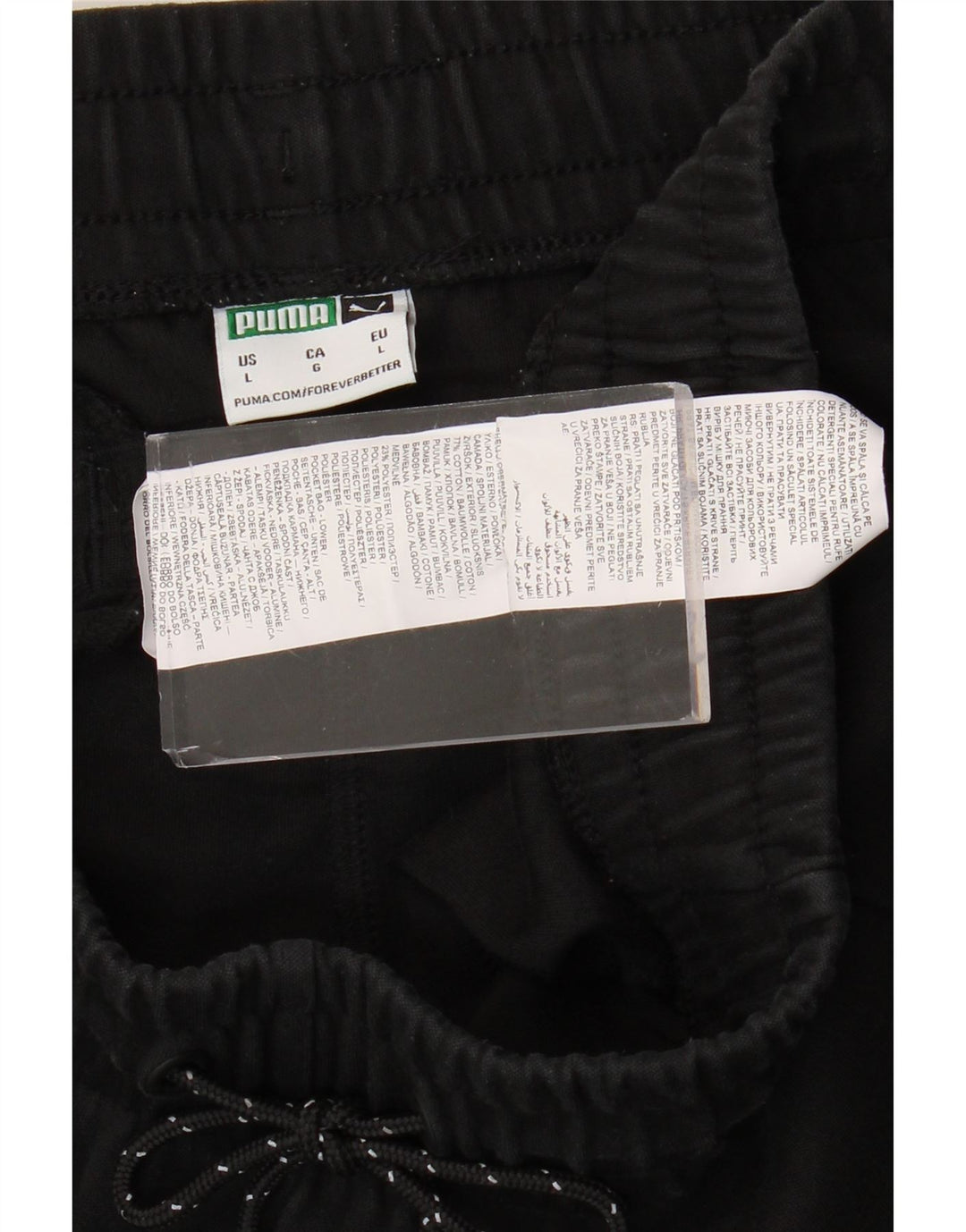 Pantaloni de trening PUMA pentru bărbați Joggeri mari, negru, bumbac