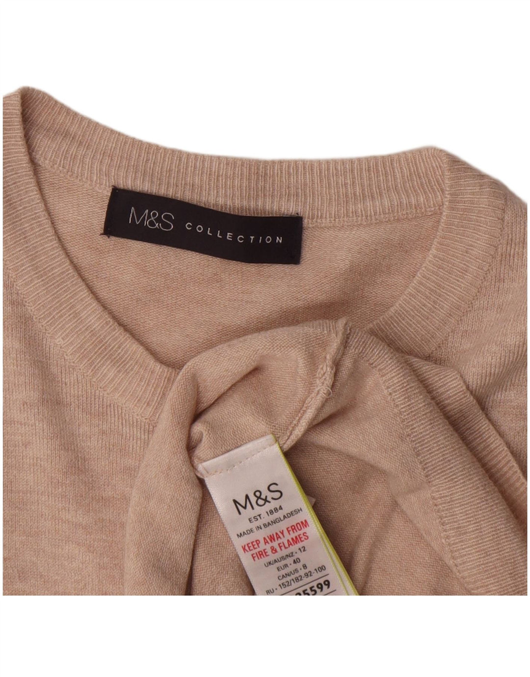 Pulover pentru femei Marks & Spencer Crop Cardigan UK 12 Medium Pink Flecked