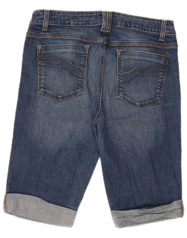 DKNY Pantaloni scurți din denim pentru femei US 12 Large W32 Blue Bumbac