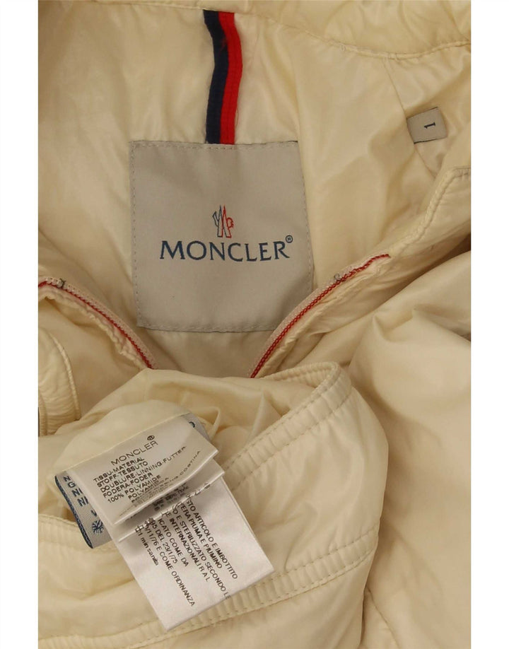 Jachetă Bomber Moncler pentru femei, mărimea 1, poliamidă alb închis