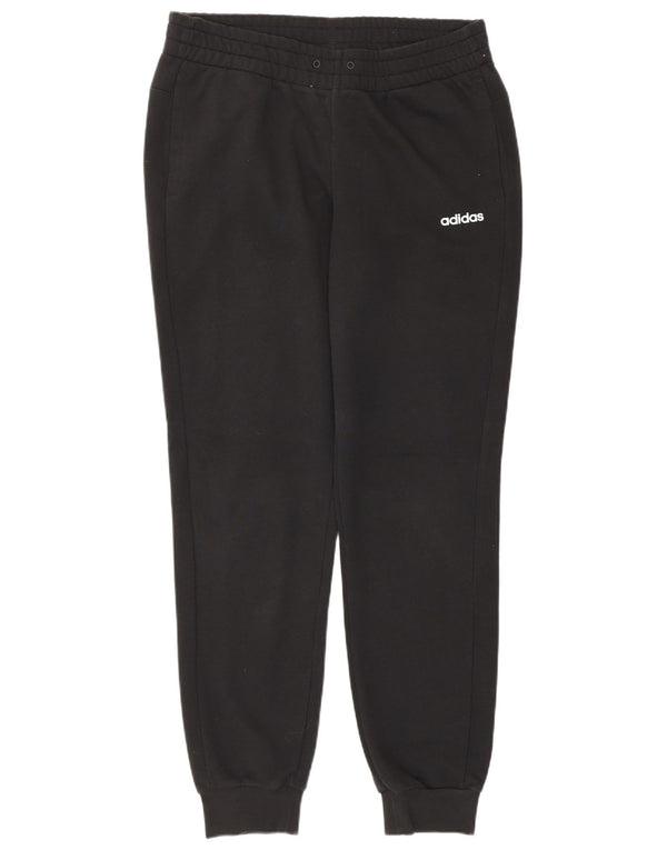 Pantaloni de trening Adidas pentru femei Joggeri UK 12/14 Bumbac mediu negru