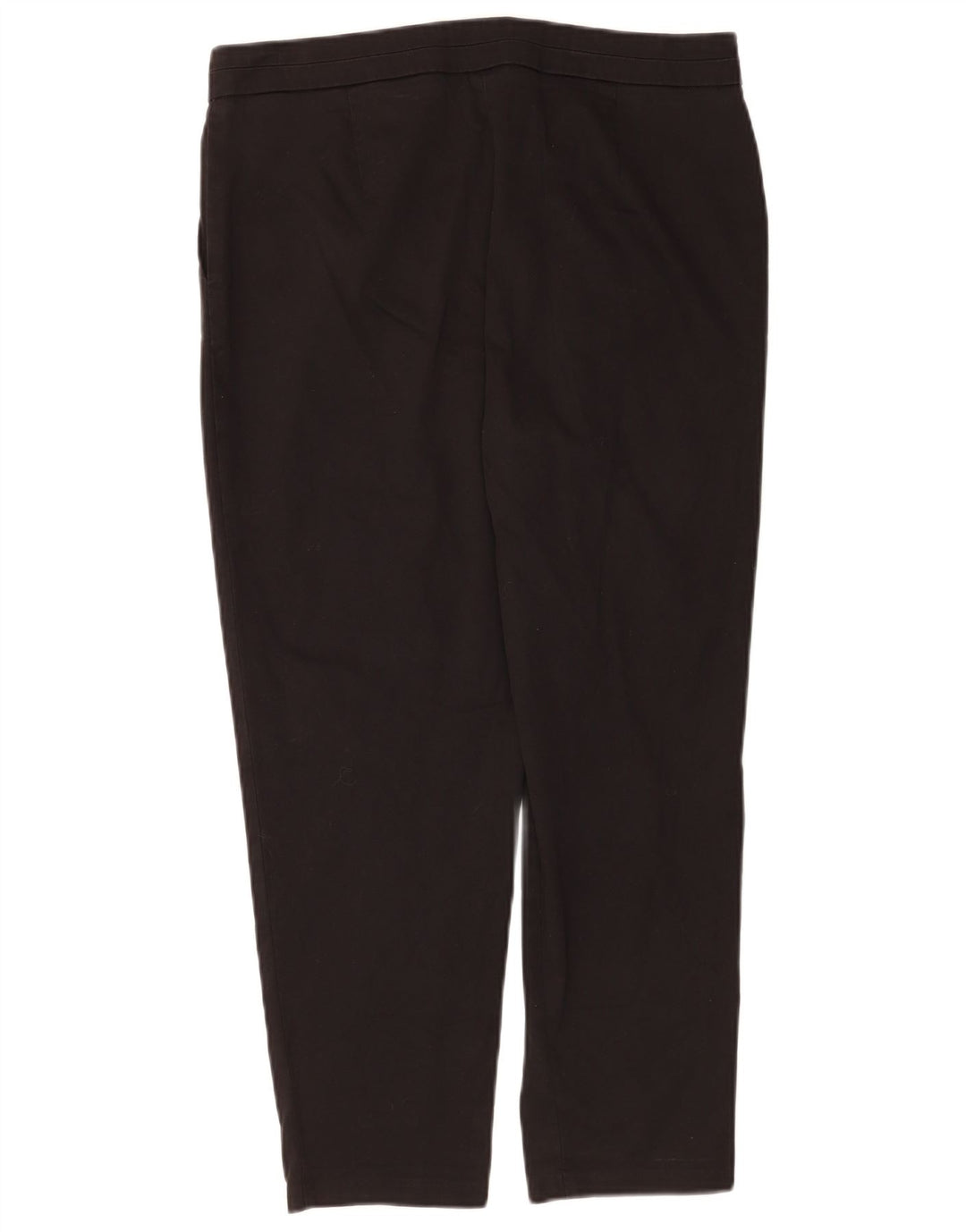 Pantaloni tăiați obișnuiți pentru femei Marks & Spencer UK 14 Large W34 L25 Negru