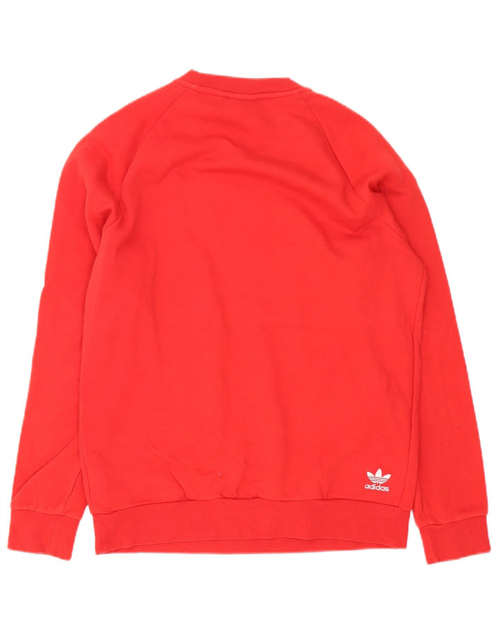 Hanorac grafic pentru bărbați Adidas Jumper mic, roșu, bumbac
