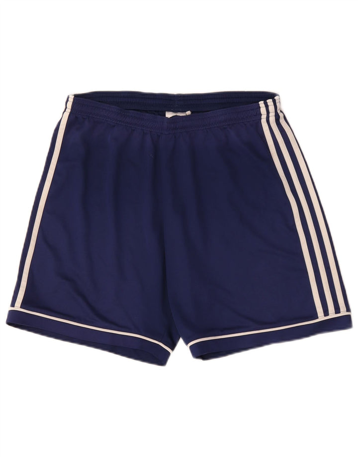 Pantaloni scurți sport adidas Climalite pentru bărbați, poliester mediu albastru