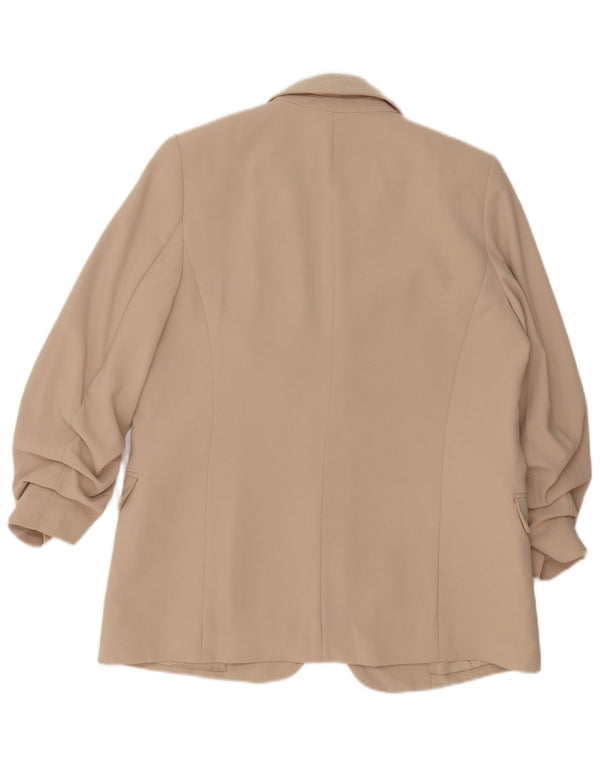 Jachetă pentru femei Marks & Spencer Open Blazer UK 12 Medium Bej Poliester