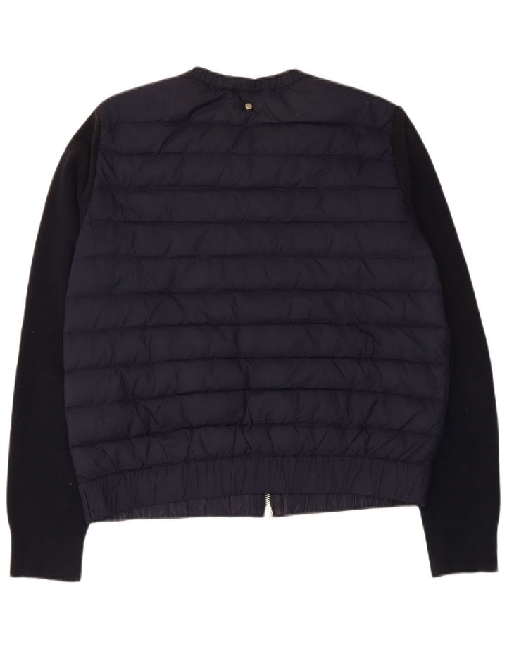 Jachetă căptușită pentru femei Massimo Dutti UK 14 Medium Navy Blue Marine