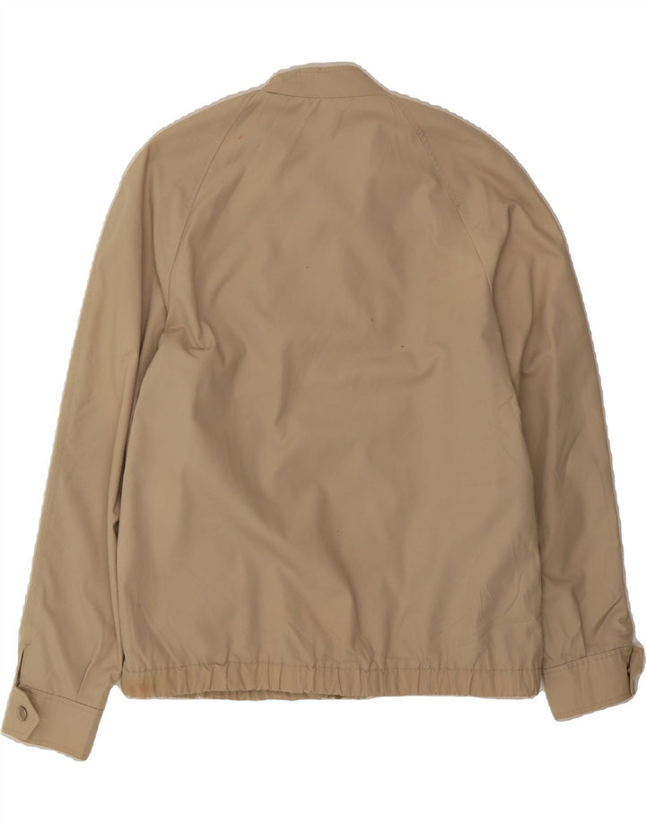 VINTAGE Mens Bomber Jacket UK 36 Small Beige Synthetic Vintage Vintage and Second-Hand Vintage from Messina Hembry 