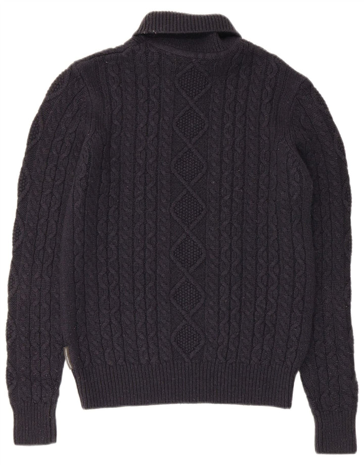 French Connection Pulover cu gât rulat pentru femei UK 10 Mic Bleumarin