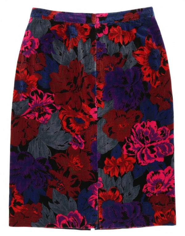 Fusta creion Vintage pentru femei W28 Medium Multicolor Floral