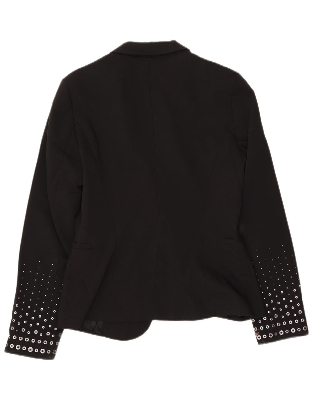 Jachetă ZARA pentru femei, cu 1 nasture, UK 12 Poliester mediu negru