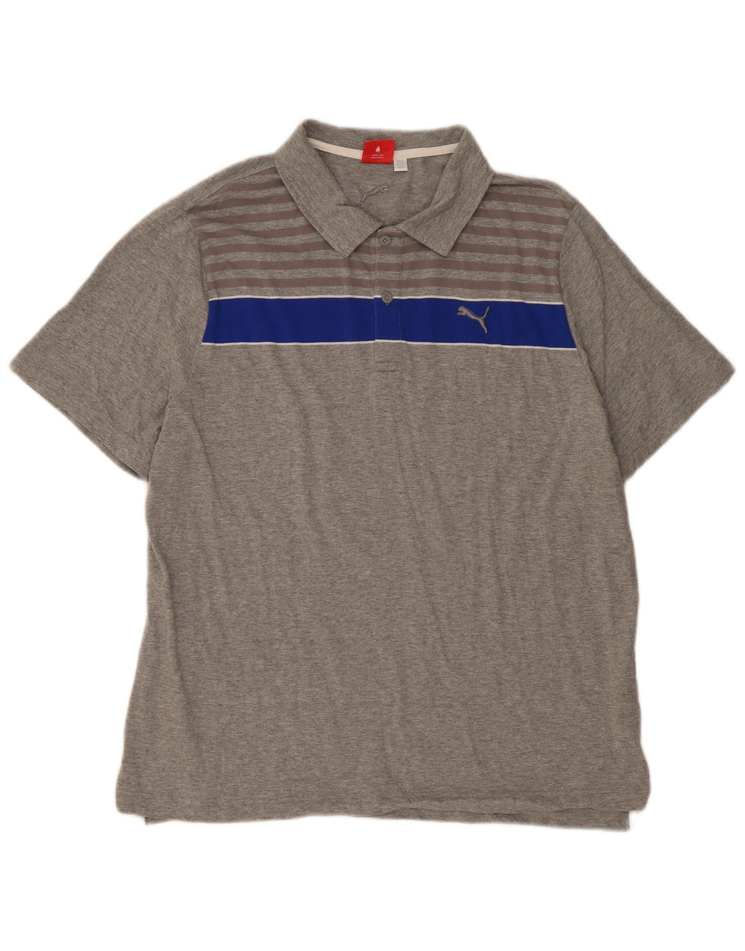 Tricou polo PUMA pentru bărbați XL, gri Colorblock