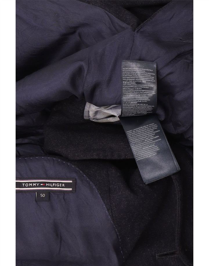 Jachetă pentru bărbați Tommy Hilfiger cu 2 nasturi IT 50 Lână mare, albastru bleumarin