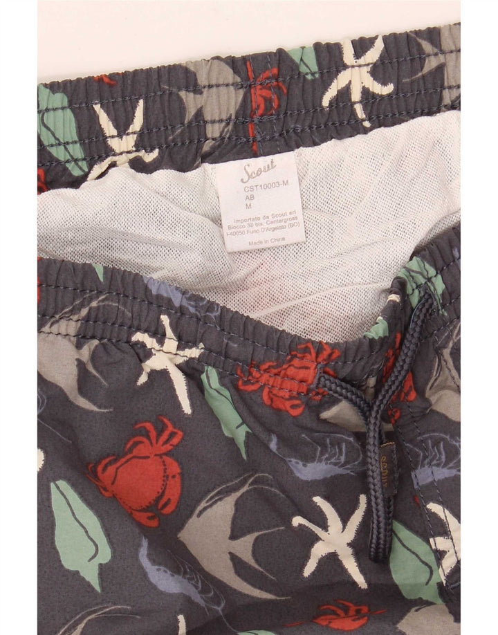 Pantaloni scurți de înot pentru bărbați Scout, cu model abstract, poliamidă, medie, bleumarin