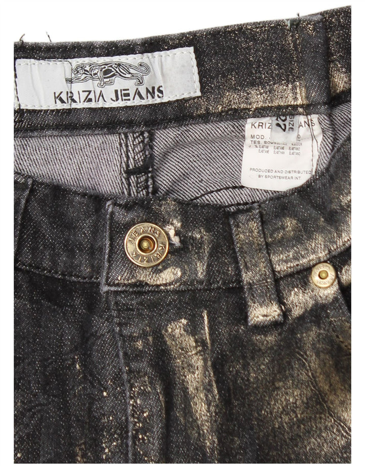Blugi pentru damă Krizia Graphic Bootcut W27 L29 Bumbac bleumarin