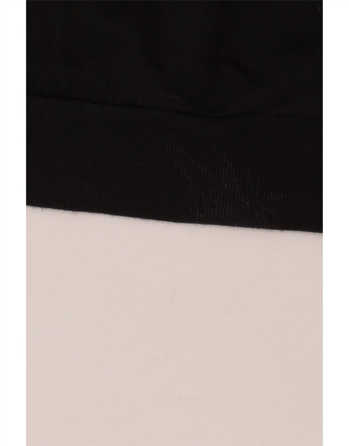 Pulover Adidas pentru bărbați, cu fermoar, bumbac, negru