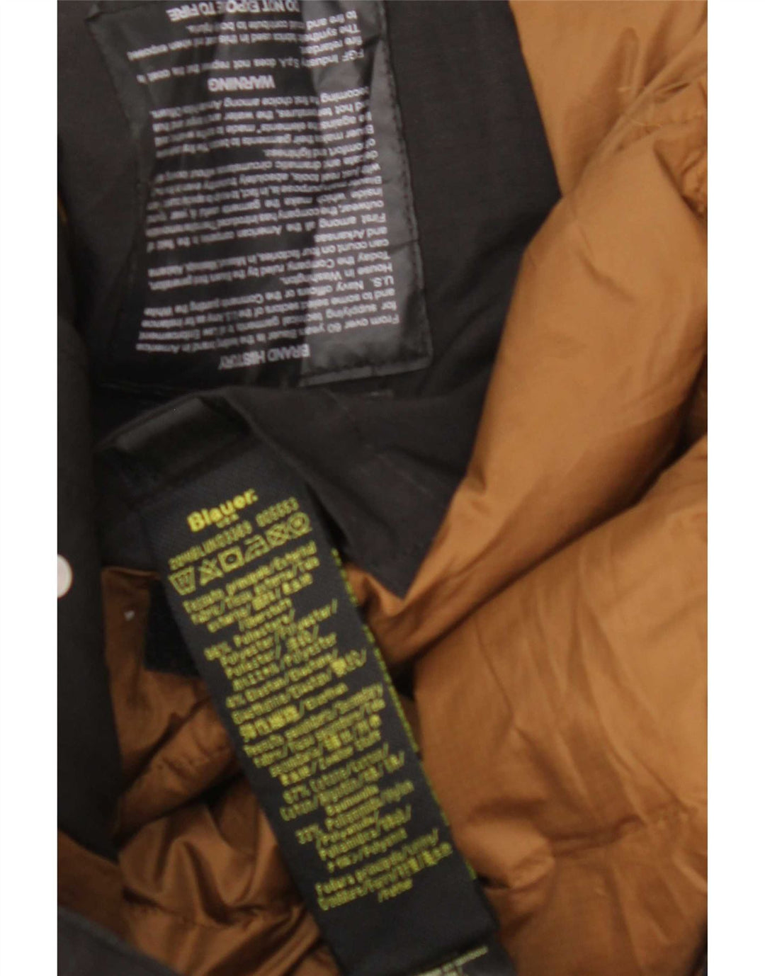 Blauer Blauer pentru bărbați cu glugă căptușită UK 44 2XL poliester negru