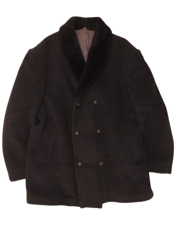 Palton dublu pentru bărbați vintage UK 40 mare, gri