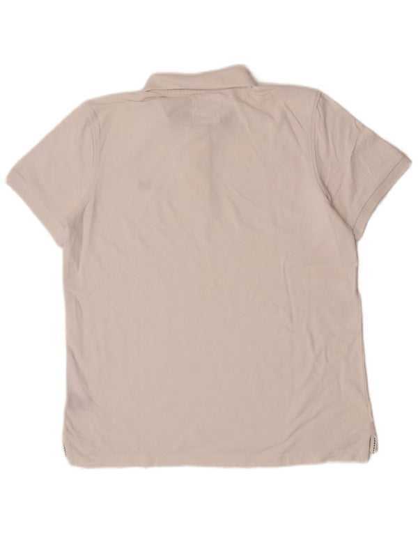 Crew Clothing Tricou polo pentru bărbați, mare, alb, bumbac