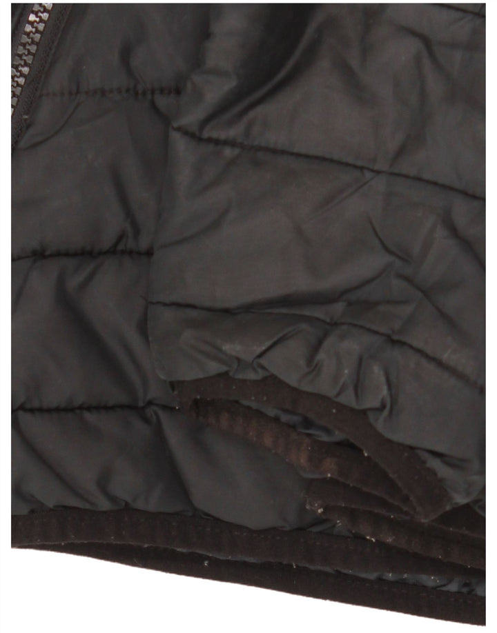 Jack & Jones Jachetă căptușită cu glugă pentru bărbați UK 40 Poliester negru mare