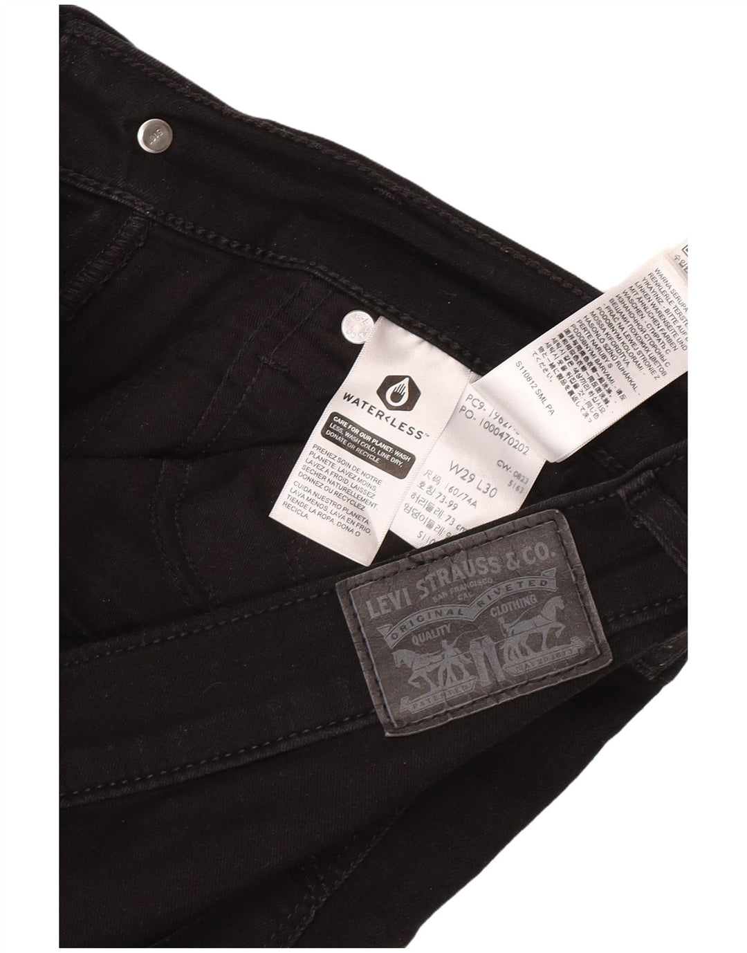 Blugi Levi's 312 Shaping Slim W29 L30 bumbac negru