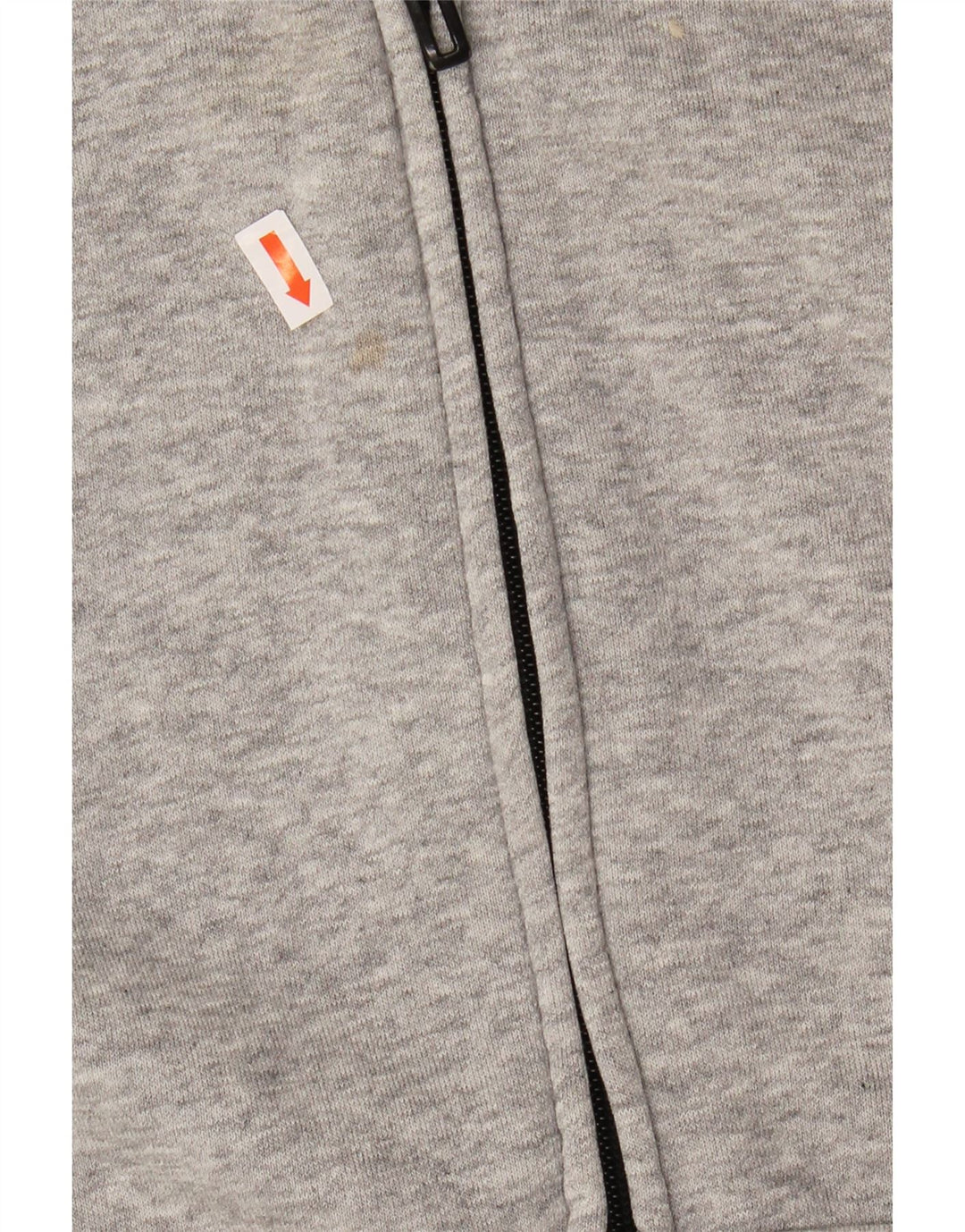 ADIDAS Mens Zip Hoodie Sweater Small Grey Cotton