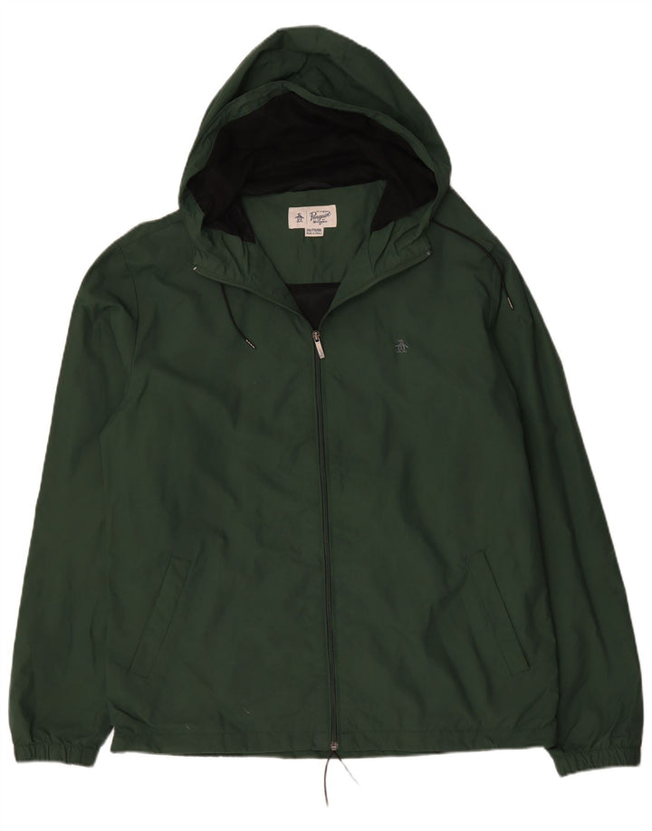 Jachetă de ploaie cu glugă pentru bărbați Penguin UK 44 2XL Poliamidă verde