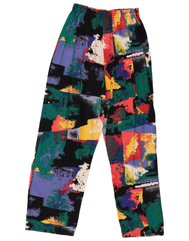 Pantaloni casual de damă vintage L30 L27, patchwork multicolor
