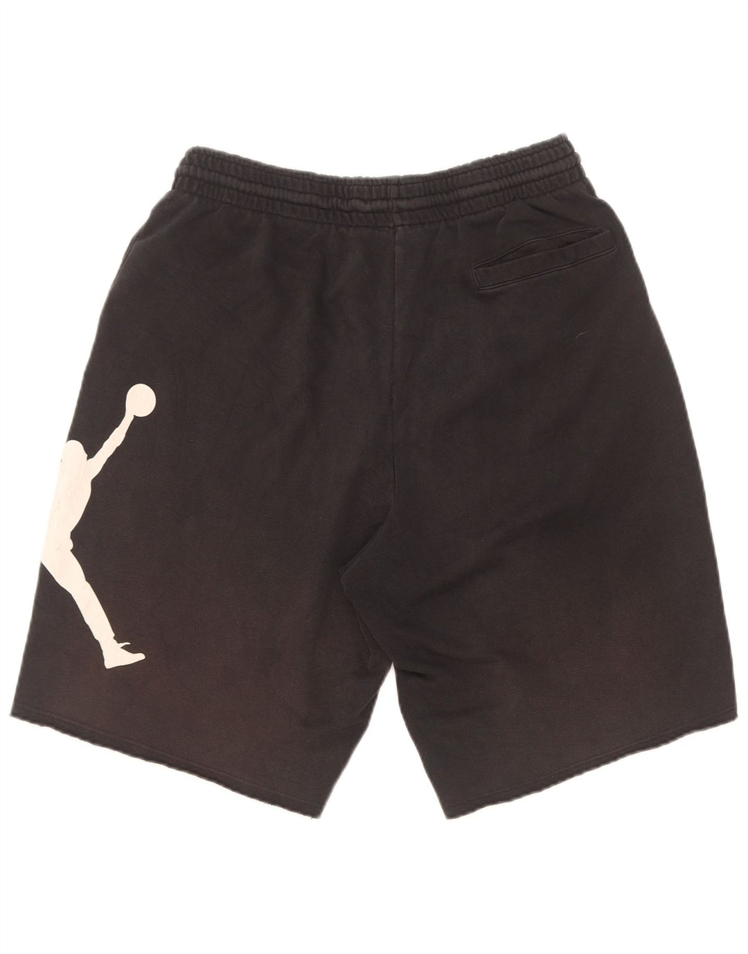 Pantaloni scurți sport grafic Jordan pentru bărbați, bumbac mediu negru