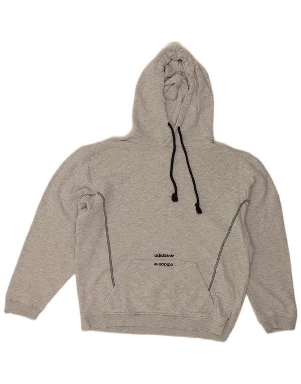 Pulover supradimensionat pentru femei Adidas UK 10, bumbac cu pete gri mici