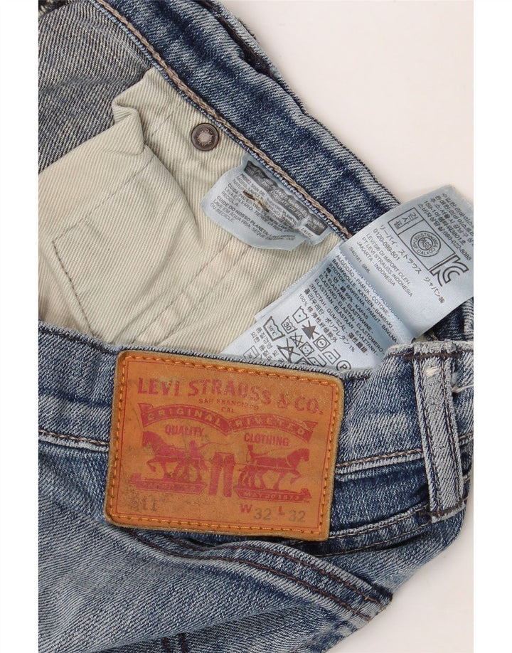 Blugi 511 Slim LEVI'S pentru bărbați W32 L32 Bumbac albastru