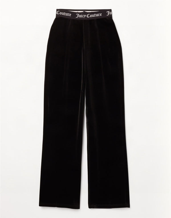 Pantaloni de trening din velur grafic Juicy Couture pentru femei XS poliester negru