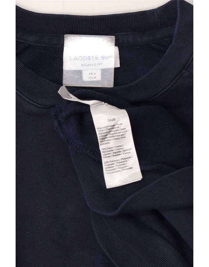 Hanorac grafic pentru bărbați Lacoste Pulover Mărimea 4 Mediu Bleumarin Colorblock