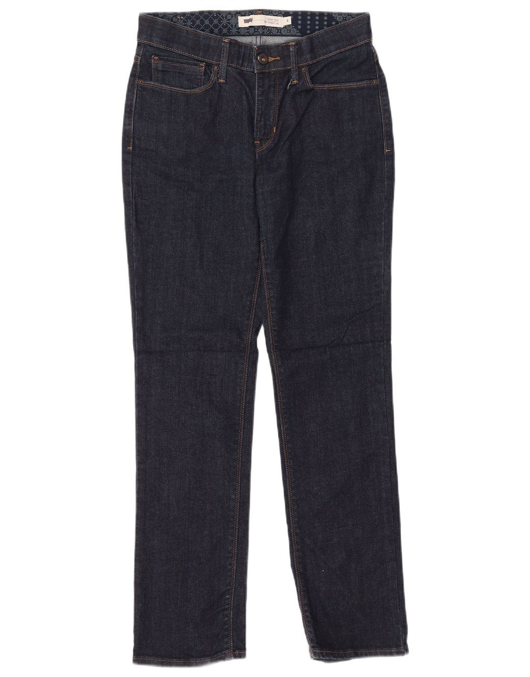 Blugi drepti pentru femei Levi's US 6 Medium W28 L30 Bumbac bleumarin
