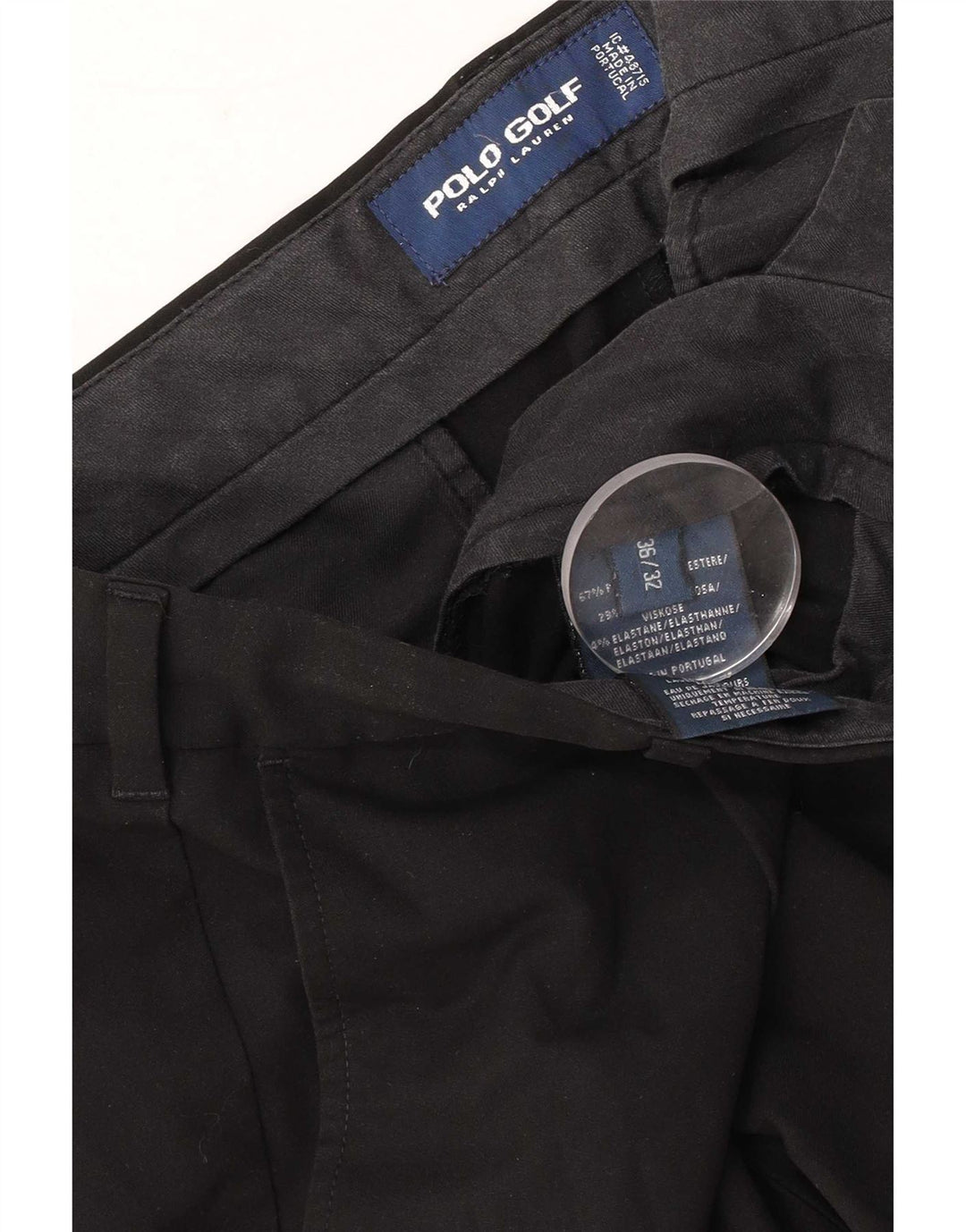 Pantaloni chino pentru bărbați Ralph Lauren L36 L32 Poliester negru