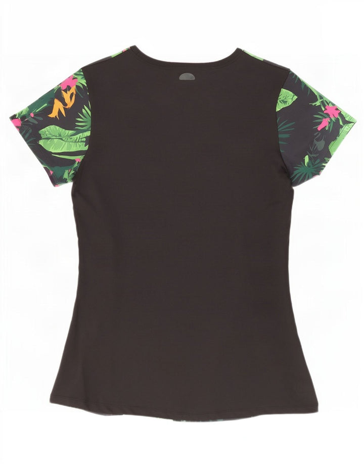Tricou cu grafic pentru femei Ellesse Top UK 12 Medium Negru Floral Poliester