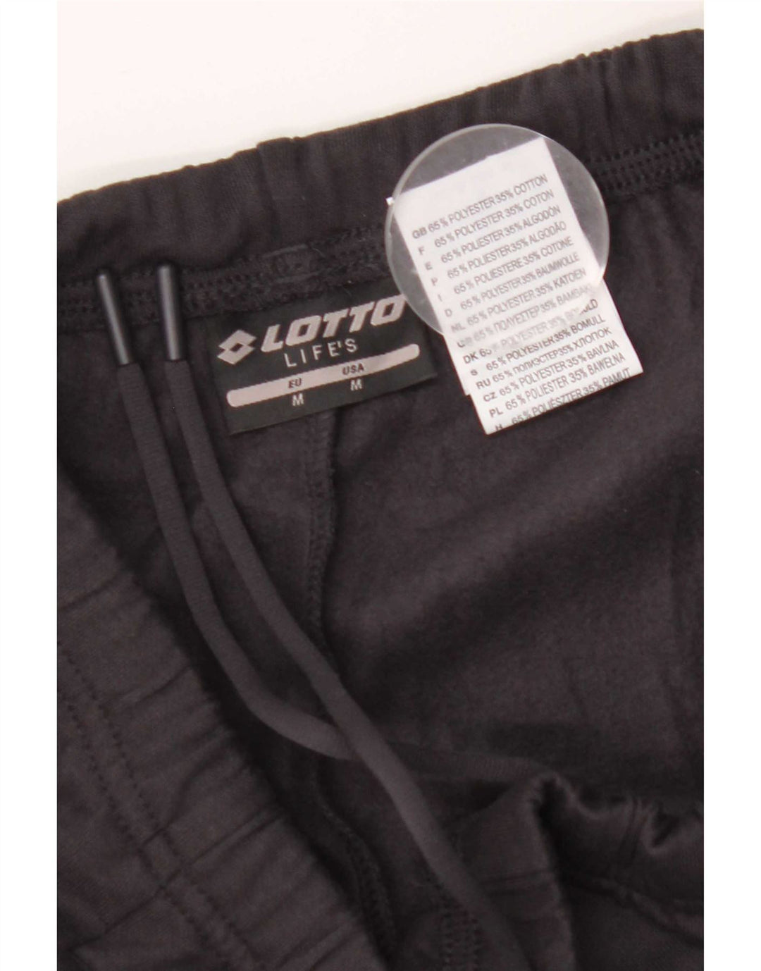 Pantaloni de trening Lotto Life's pentru femei UK 14 Poliester mediu negru