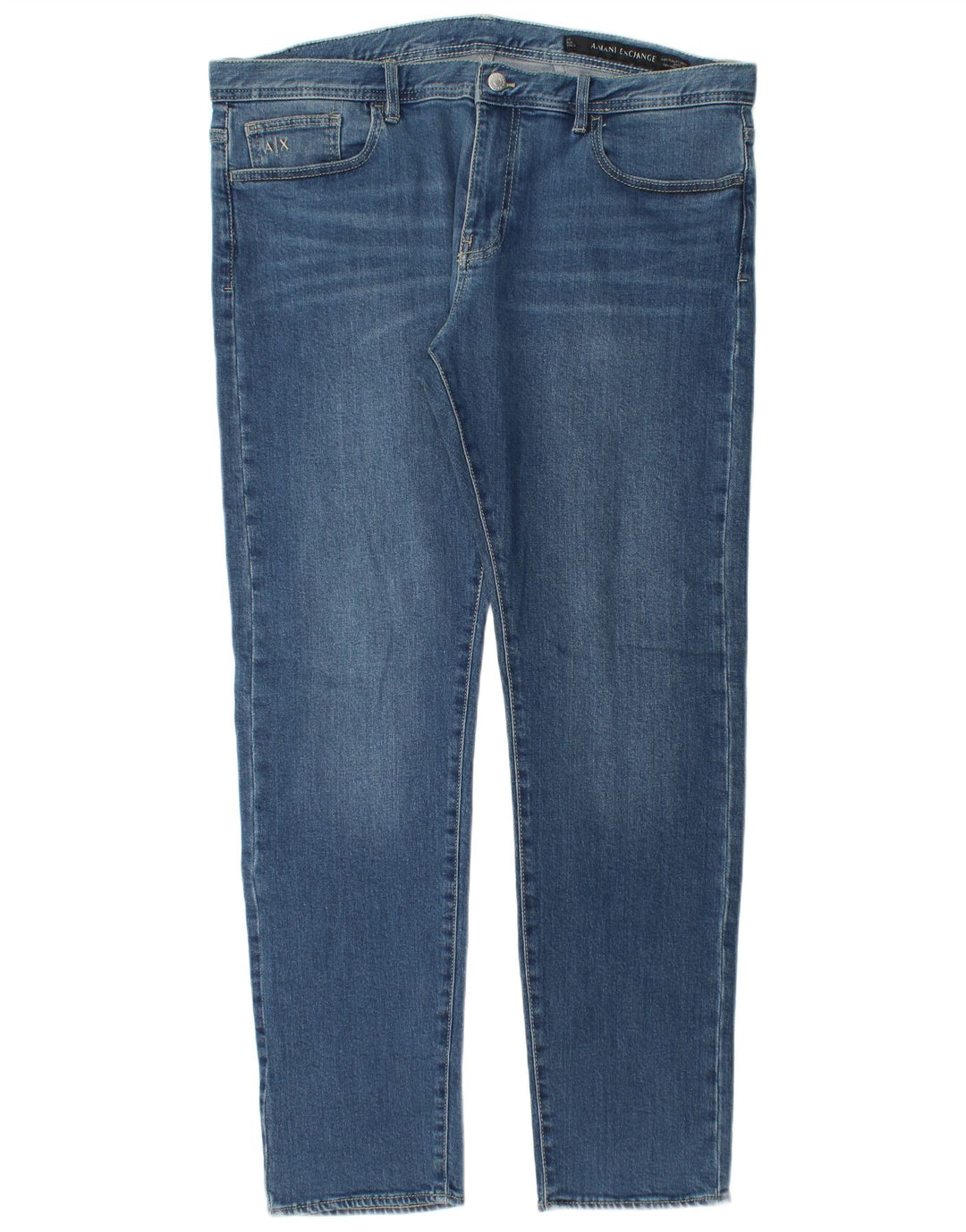 ARMANI EXCHANGE Blugi Slim Bărbați W36 L32 Bumbac Albastru