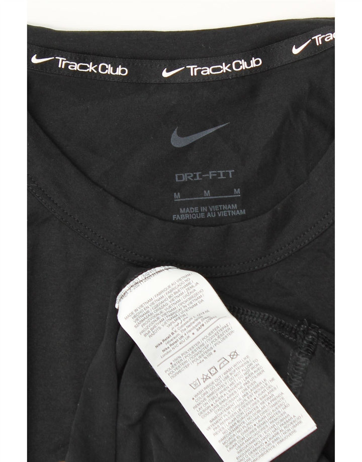 Tricou grafic NIKE Dri Fit pentru bărbați Top Mediu Negru Poliester