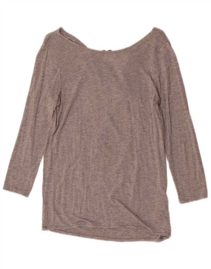 Massimo Dutti Femei Top 3/4 Maneca UK 12 Medium Gri Viscoza